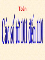 Lớp 2 - Các số từ 101 đến 110