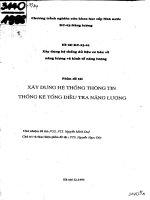 Xây dựng hệ thống cơ sở dữ liệu năng lượng và kinh tế năng lượng  Xây dựng hệ thống thông tin thống kê điều tra năng lượng