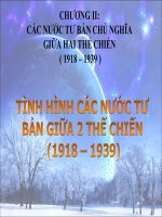 tình hình các nước tư bản giữa hai thế chiến