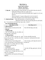 Giáo án lớp 3 năm học 2014 - 2014 Chuẩn KTKN  tuần 1