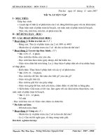 Giáo án môn toán lớp 5 tuần 16