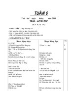 Giáo  án toán lớp 5 tuần 6