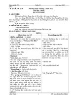 Giáo án lớp 2 năm học 2014 - 2015 chuẩn kiến thức tuần 24