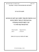 Đánh giá kết quả điều trị sỏi trong gan bằng phẫu thuật nối mật da với đoạn ruột biệt lập và nối mật ruột da