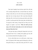 Phân tích đánh giá thực trạng và đề xuất một số giải pháp xử lý rác thải sinh hoạt tại thành phố Điện Biên Phủ