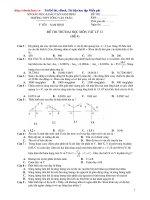 ĐỀ THI THỬ ĐẠI HỌC CỦA CÁC TRƯỜNG
