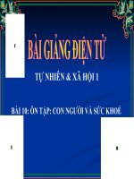 BÀI 10 ÔN TẬP CON NGƯỜI VÀ SỨC KHOẺ