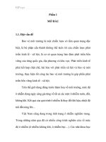 Phân tích đánh giá hiện trạng và đề xuất một số giải pháp xử lý nước thải tại thành phố Thái Nguyên