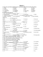 ôn tập HKI tiếng Anh 11