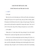 CHUYÊN ĐỀ NHỮNG ĐỨA TRẺ