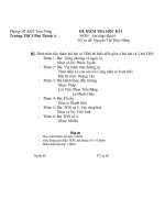 Đề thi ÂN 6 - HKI