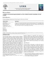 A SURVEY OF ENGLISH MAJOR JUNIORS ACTIVE VERSUS PASSIVE LEARNING STYLES AT BVU research article