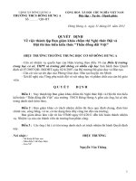 QĐ thành lập BGK thi NTĐ