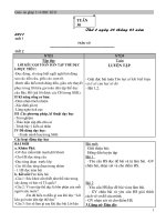 giáo án ghép lớp 3+4 tuần 30