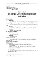 Tiết 05 - Em có thể làm được gì nhờ máy tính