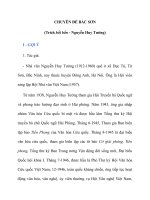 CHUYÊN ĐỀ BẮC SƠN NGUYỄN HUY TƯỞNG