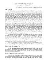 báo cáo khoa học nông nghiệp Sản xuất Hồ Tiêu hữu cơ Việt Nam - Thách thức và cơ hội