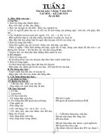 Giáo án lớp 3 năm học 2014 - 2014 Chuẩn KTKN  tuần 2