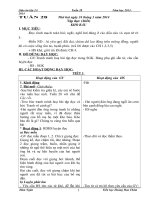 Giáo án lớp 2 năm học 2014 - 2015 chuẩn kiến thức tuần 28