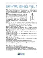 Bồi dưỡng học sinh giỏi vật lý 7