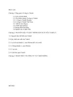 Báo cáo thực tập nhận thức nhà máy yakult