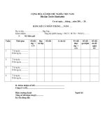 MẪU BẢNG KÊ CÁ NHÂN