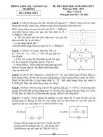 De+Da HSG Lý9 Huyện ĐăKRông 2011