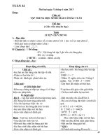 Giáo án lớp 3 năm học 2014 - 2014 Chuẩn KTKN  tuần 32