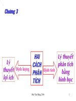 Bài giảng Kinh tế học vi mô Chương 3 - GV. Mai Văn Hùng