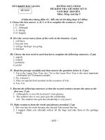 ĐA tiếng Anh 9-giữa kì