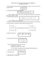 MỘT SỐ CÔNG THỨC VÀ PHƯƠNG PHÁP GIẢI BÀI TẬP MỞ RỘNG VỀ DÒNG ĐIỆN XOAY CHIỀU