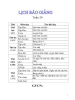 Giáo án lớp 2 năm học 2014 - 2015  tuần 24