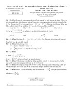 Đề thi Dự bị HSG Toán 12 năm 2010