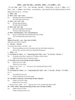 Conjunctions both ... and, not only .. but also