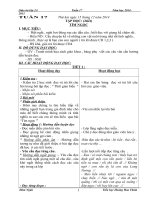 Giáo án lớp 2 năm học 2014 - 2015 chuẩn kiến thức tuần 17