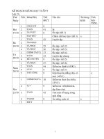 GIÁO ÁN LỚP 2 CHUẨN KIẾN THỨC TUẦN 9