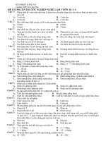 NGHỀ THI TN LÀM VƯỜN