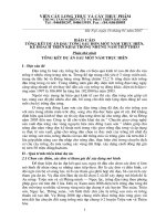 Báo cáo tổng kết dự án đậu tương hơn một năm thực hiện và kế hoạch các năm tiếp theo