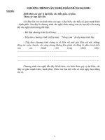 chương trình lễ kỷ niệm 26-13