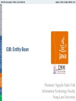 Bài giảng Lập trình mạng Entity Bean - GV. Nguyễn Xuân Vinh