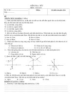 đề kiếm tra 1 tiết HK II vật lí 9