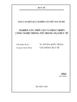 Nghiên cứu tiếp cận và phát triển công nghệ thông tin trong ngành y tế