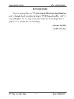 Tổ chức công tác kế toán tập hợp chi phí sản xuất và tính giá thành sản phẩm tại công ty TNHH Dược phẩm Hoa Linh