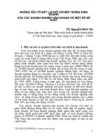 báo cáo khoa học kinh tế Những yếu tố bất lợi đối với môi trường kinh doanh của các doanh nghiệp dân doanh và một số đề xuất