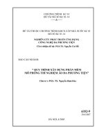 Quy trình xây dựng phần mềm mô phỏng thí nghiệm ảo đa phương tiện