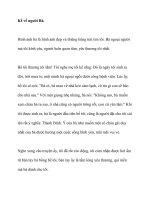 Nghị luận xã hội Kể về người bà