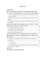 luận văn kế toán  Đặc điểm tổ chức kiểm toán của Công ty TNHH Kiểm toán và Dịch vụ Tin học TPHCM