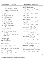 ÔN TRẮC NGHIỆM CẢ NĂM TOÁN 9