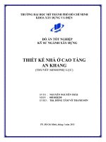 Đồ án tốt nghiệp kỹ sư xây dựng Thiết kế nhà ở cao tầng An Khang ( Nguyễn Nguyên Thái)