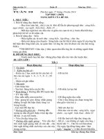 Giáo án lớp 2 năm học 2014 - 2015 CKT tuần 10